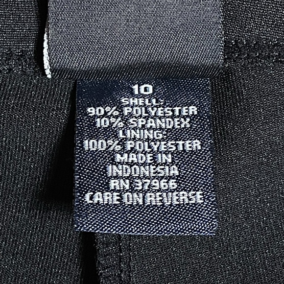 Sonoma Life + Style size 10 black swim shorts bottoms with striped waist tie - Picture 7 of 8